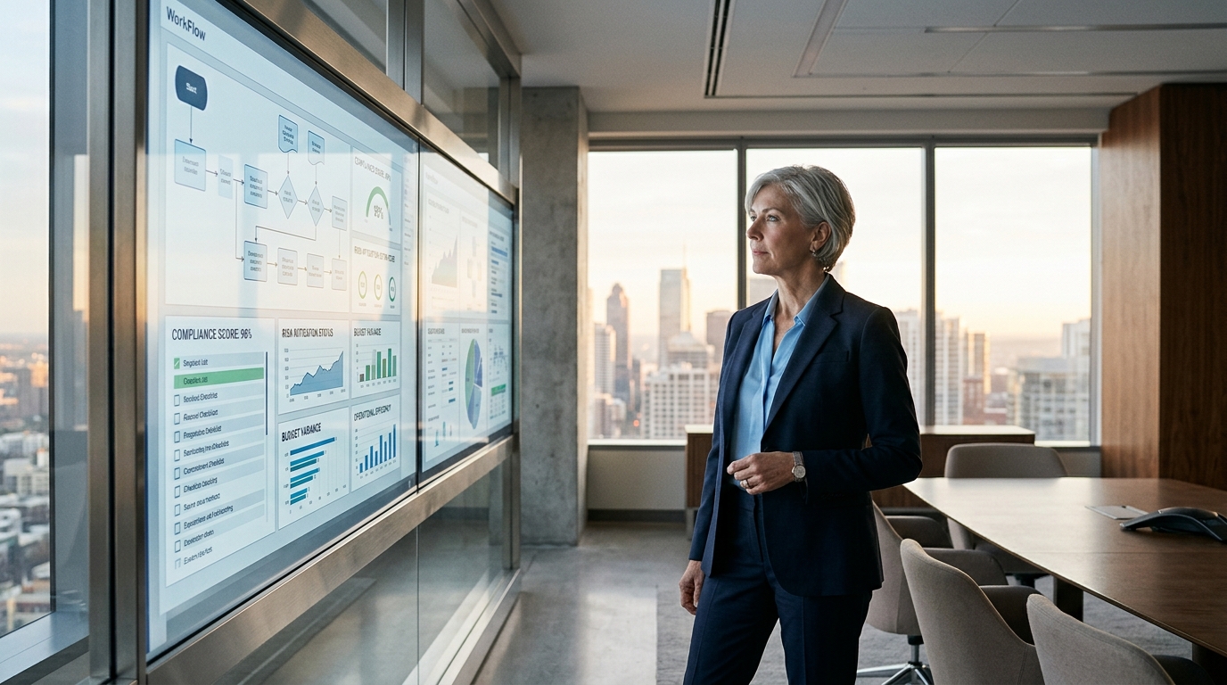 Visualizing AI's growing scale and impact in marketing operations, highlighting efficiency gains and potential risks for CMOs.