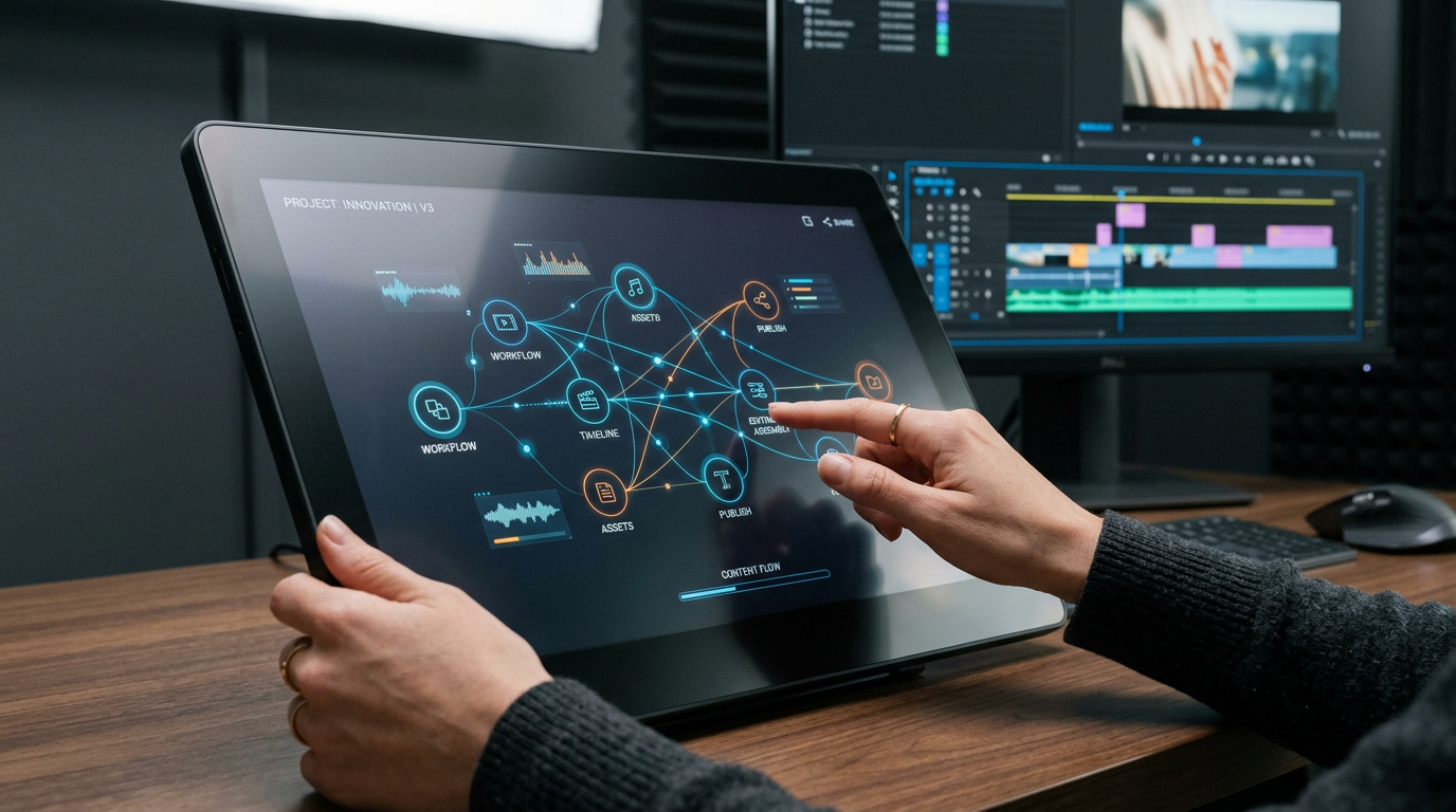Conceptual image illustrating the evolution of AI video generation from simple experiments to advanced, integrated creative systems for digital content.