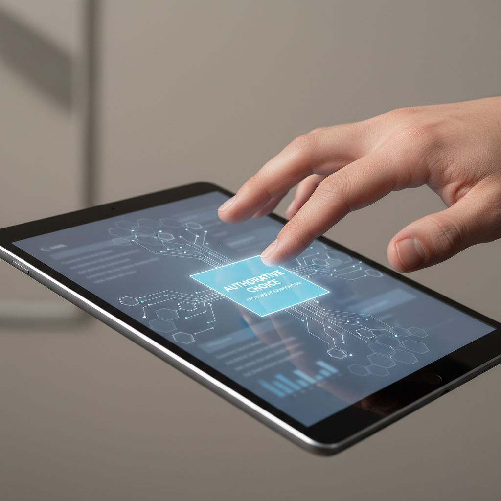 Illustration representing ASTERI's concept of digital authority in the AI search era, showing trust and recommendations.