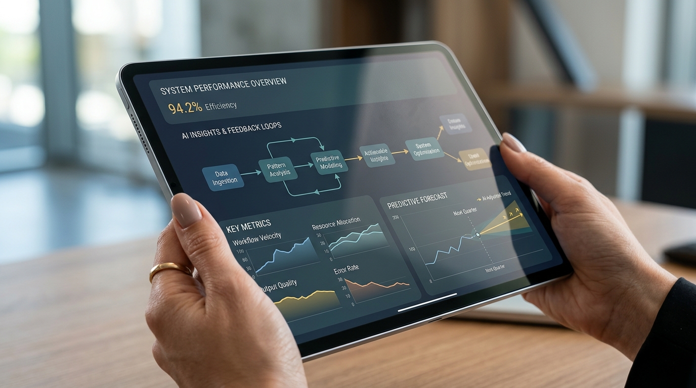 Visual representation of Canva Grow 2.0's AI-driven creative optimization and closed-loop feedback system for improved ad campaign performance.