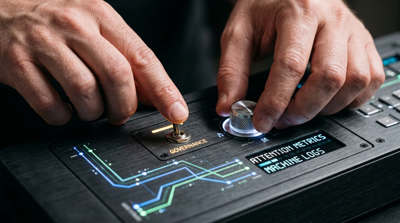 Visualizing the shift from traditional SEO to GEO and AEO, emphasizing AI-mediated discovery and agentic advertising strategies.
