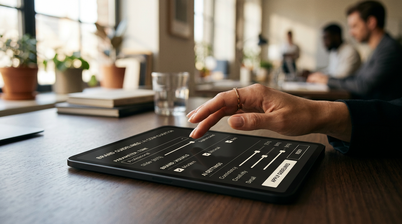 Google's AI Max brand controls interface, showing how advertisers guide AI for ad copy in Search and Performance Max campaigns.