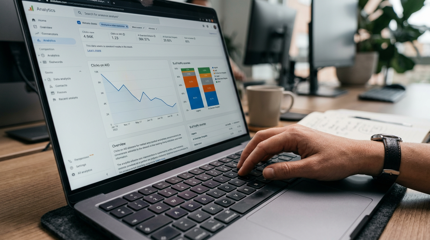 Detailed view of Google's expandable AI Overview in search, highlighting the dropdown arrows and organized content sections.