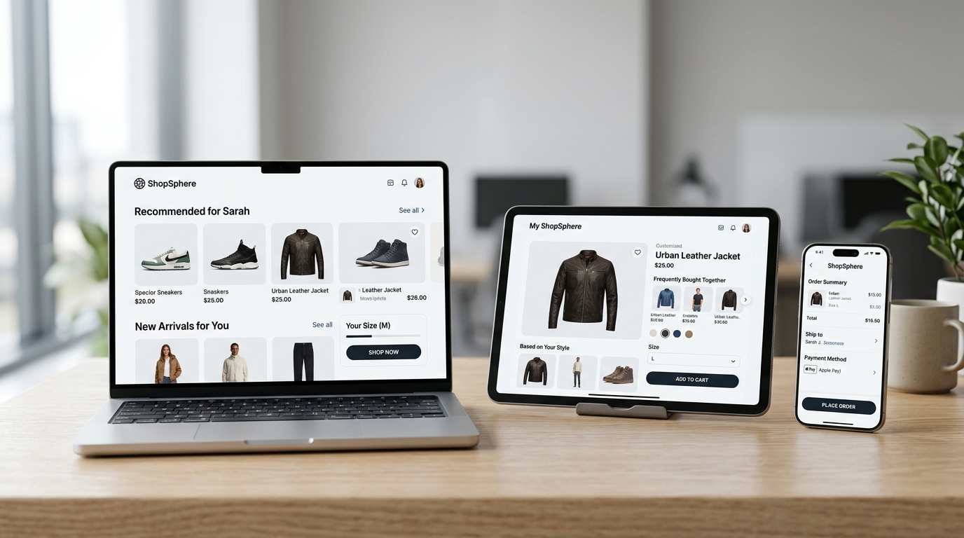 Jurni AI agentic shopping journey diagram showing personalized paths for cold prospects, comparison shoppers, and ready-to-buy customers.