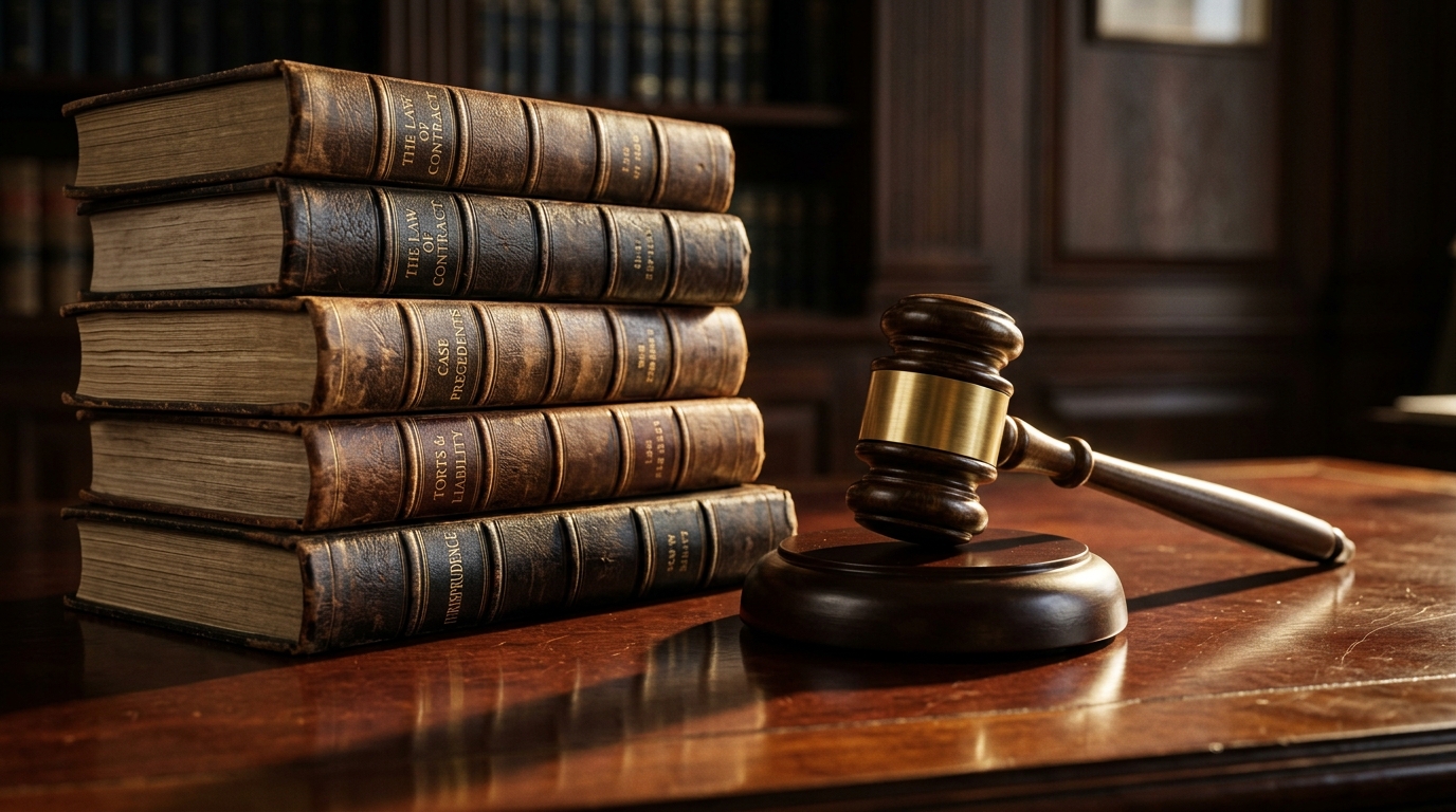 Legal scales balancing Google's Gemini AI logo against a stack of books, symbolizing the major publishers' copyright infringement lawsuit.