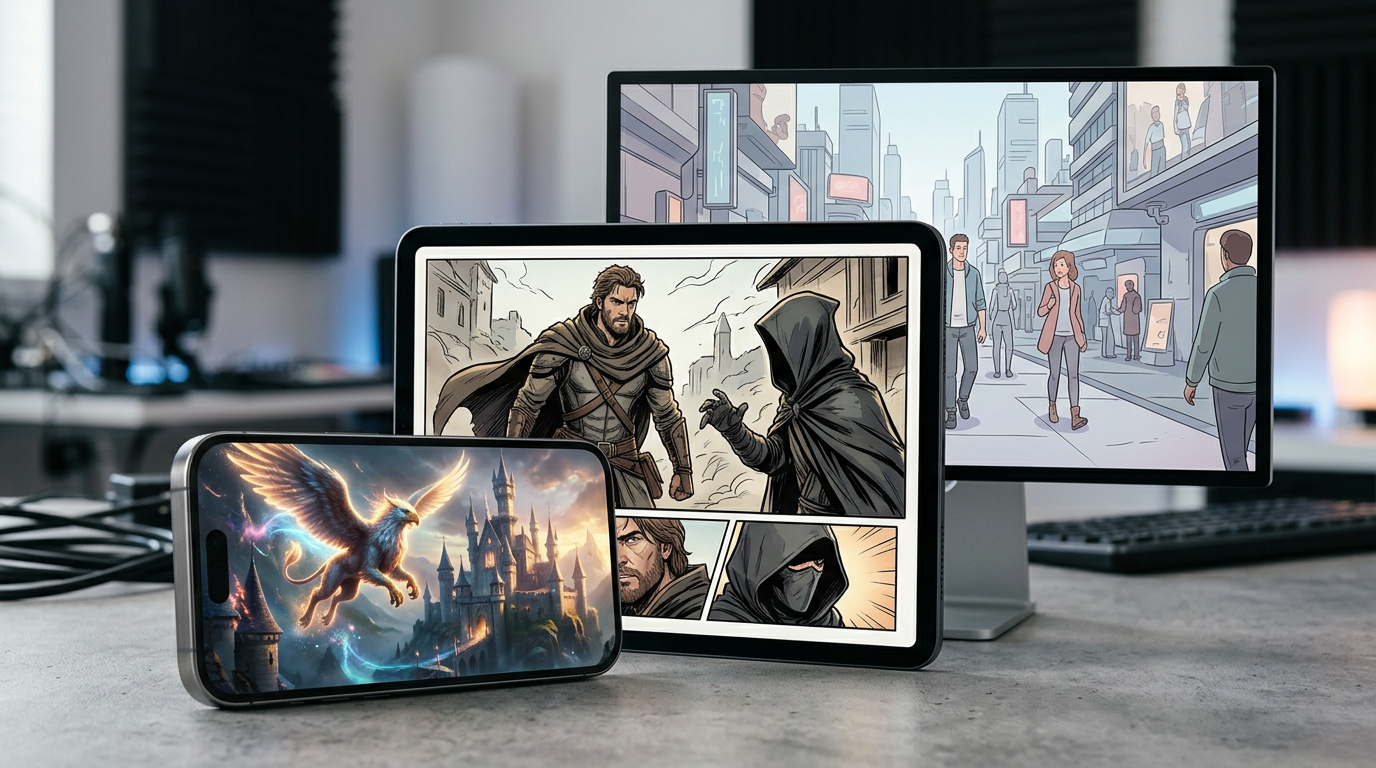Visual representation of AI video generation tools transforming content production, symbolizing the shift from studio to solo creator in the micro-drama industry.
