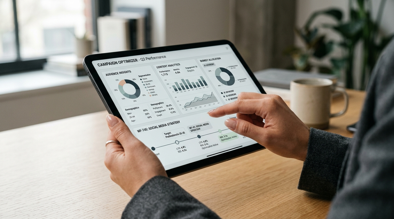 Visual representation of the new AI martech tools: AI Creative Studio, TraPilot.ai, and Skyword Category Authority Index, highlighting their impact on modern marketing.
