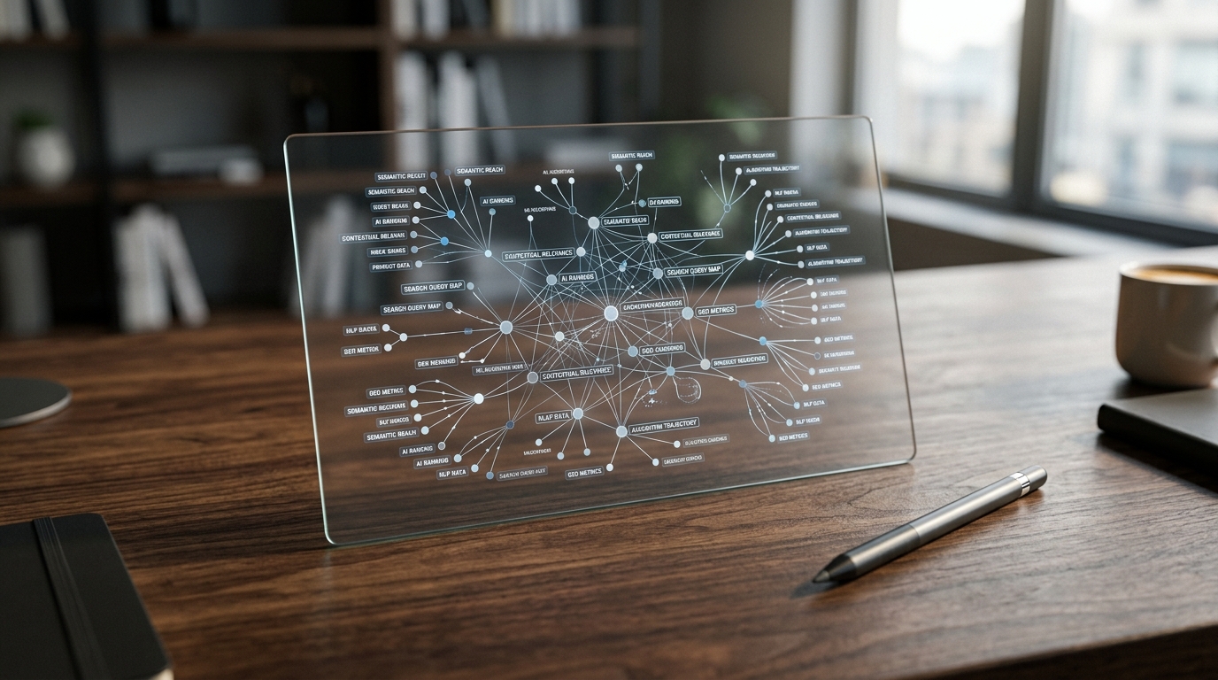 Visual representation of Omnicom's Flywheel GEO tool, illustrating how generative AI optimizes product listings for AI commerce search.