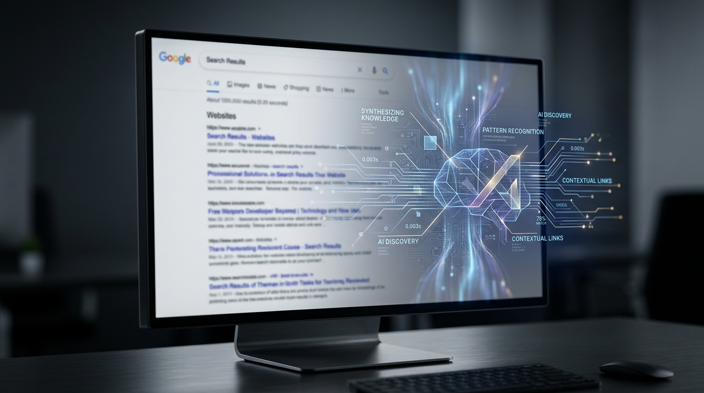 Search Engine Journal logo alongside graphics representing AI search results and content citations, illustrating the shift to Generative Engine Optimization (GEO).