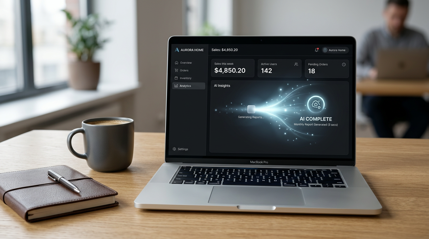 Shopify AI Sidekick interface demonstrating three e-commerce tasks: bulk discounts, AI product image generation, and SEO optimization.