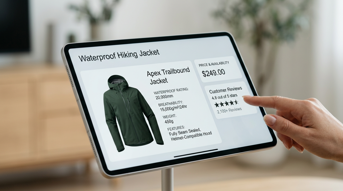 Visual representation of Shopify's Agentic Storefronts, showing AI platforms like ChatGPT and Copilot interacting with product listings.