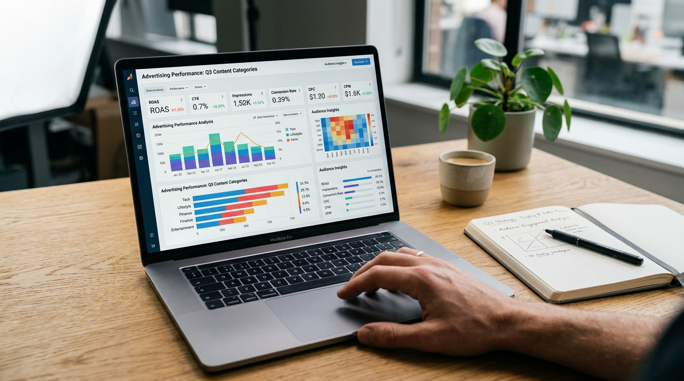 Visualizing the Zefr and Omnicom Media Trials study, showing how brands benefit from ads placed next to high-quality AI-generated content.