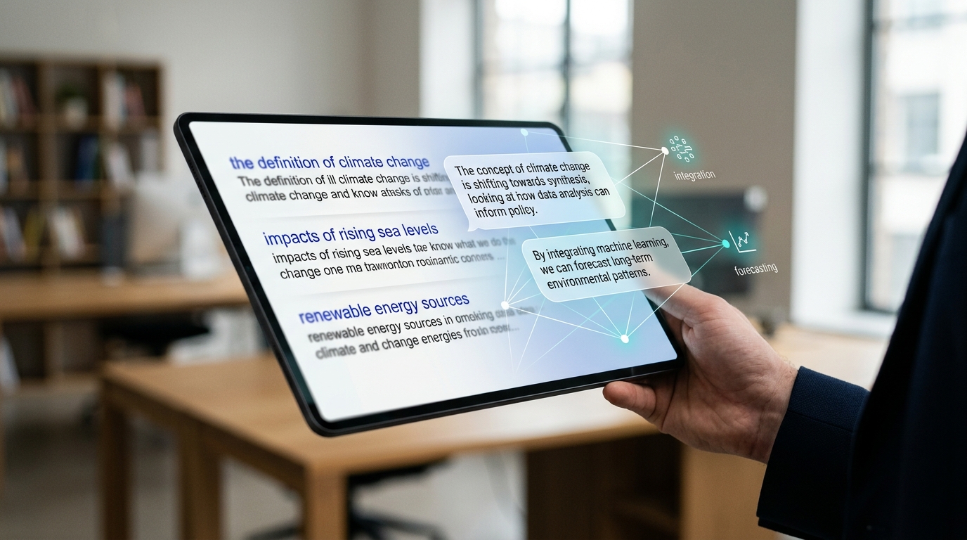 Illustration depicting the dramatic shift in Google Search from traditional blue links to an AI-powered conversational interface.