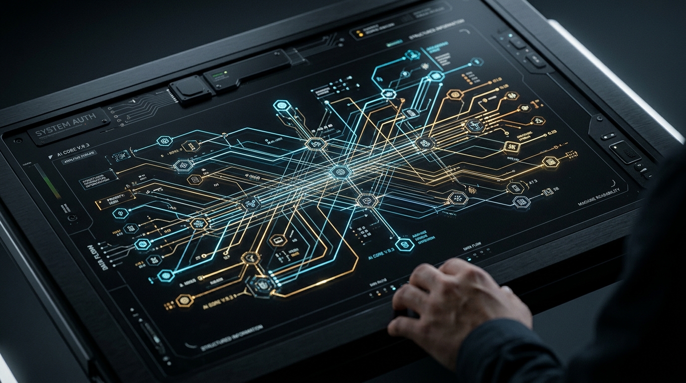 Visual representation of Google's AI Mode and Gemini integrating to provide synthesized answers instead of just search results.