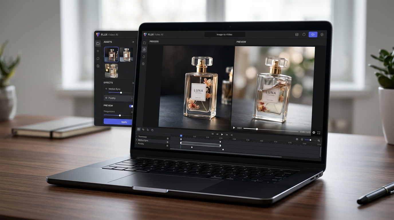 Visual representation of xAI's Grok Imagine 1.5 API transforming a still product image into a dynamic video ad for ecommerce brands.