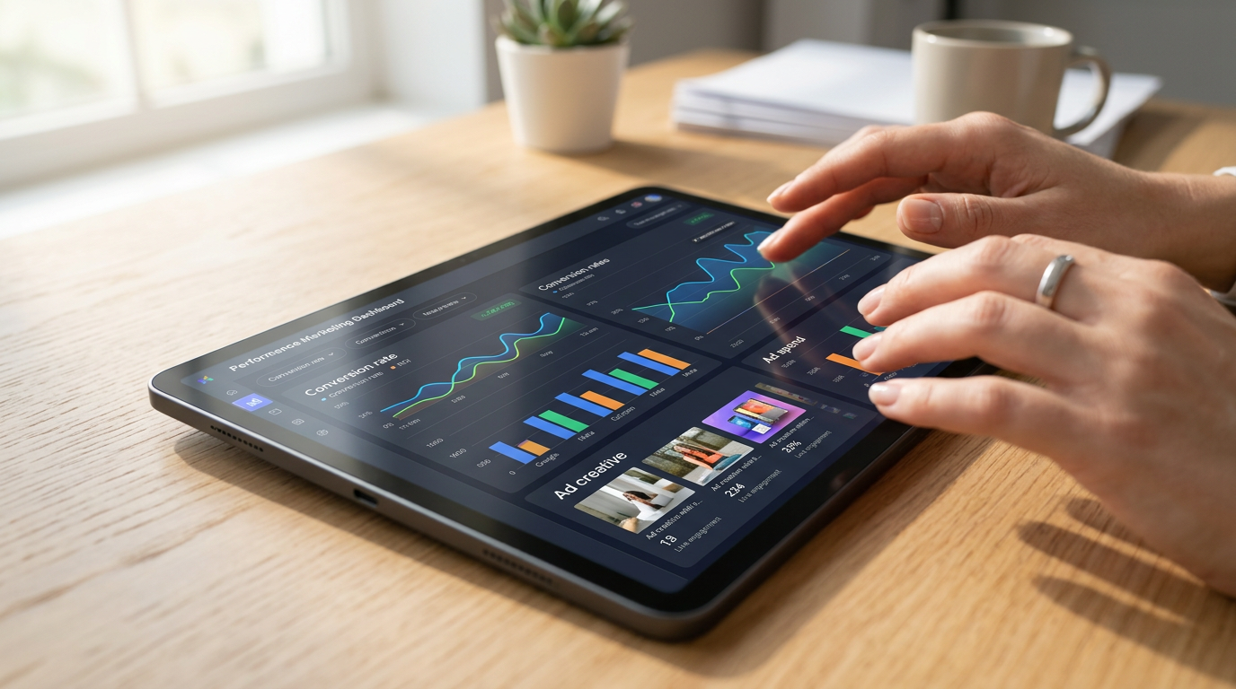 Visual representation of Zeely AI's ROAS Suite, highlighting the efficiency and speed of creating high-quality video and image ads for Meta and YouTube.